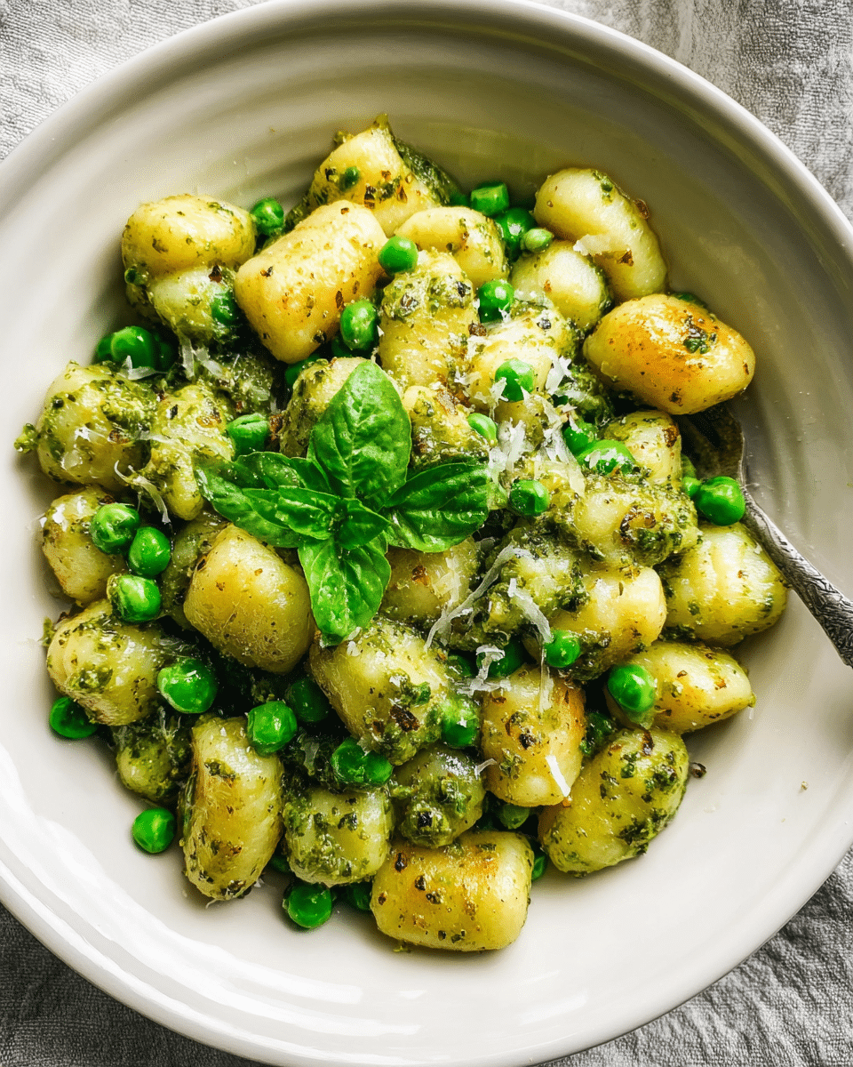 Cauli Gnocchi with Pesto & Peas