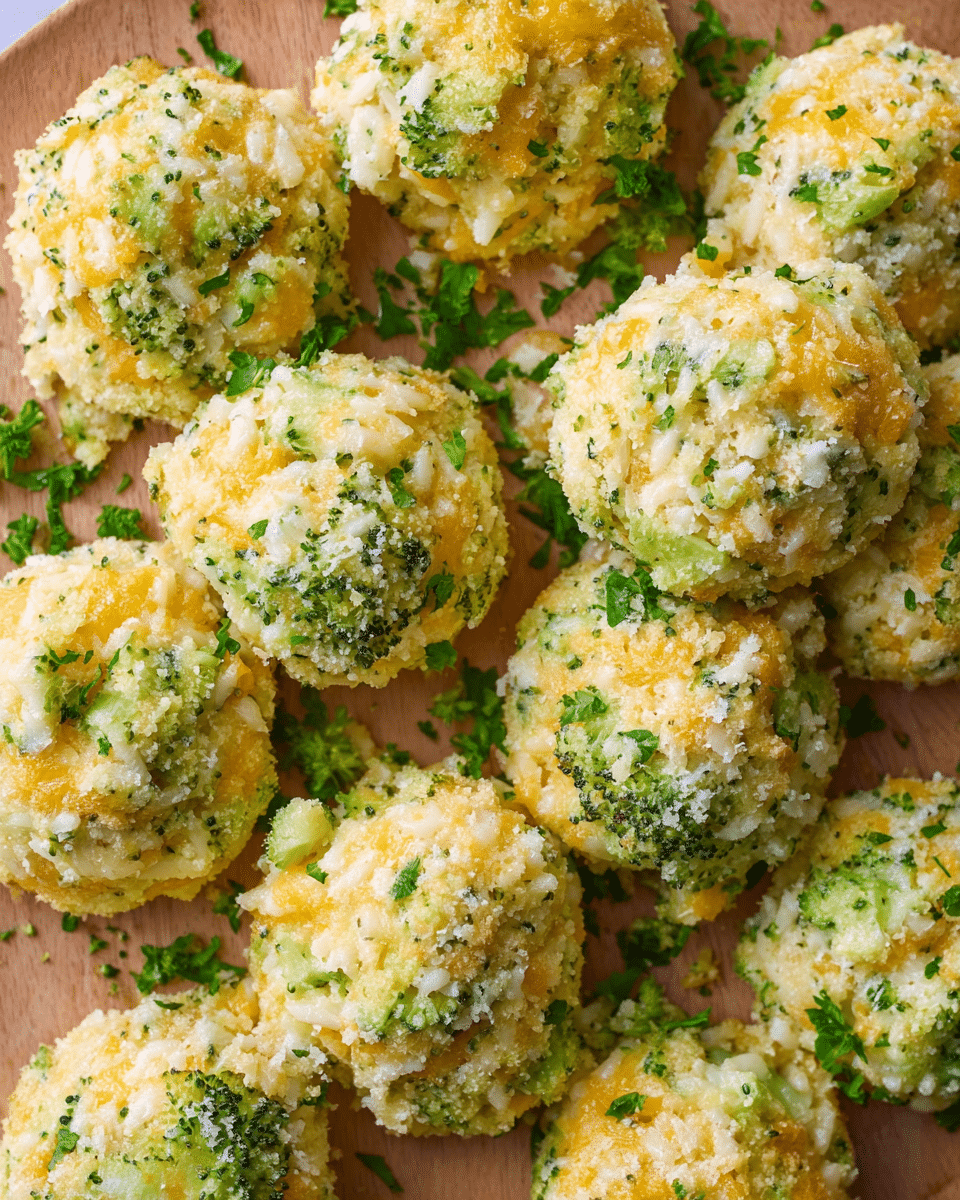 Cheesy Broccoli Rice Casserole Bites