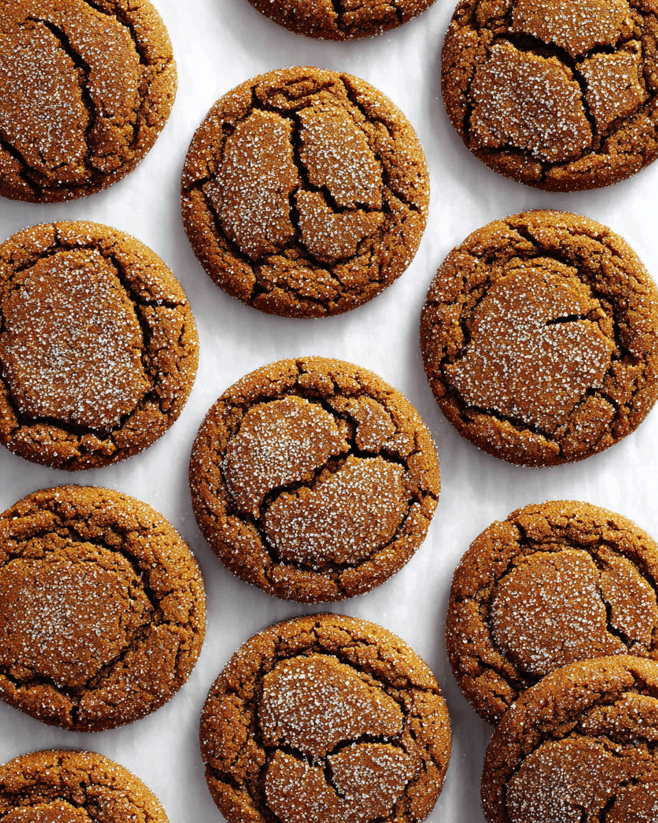 Chewy Ginger Molasses Cookies