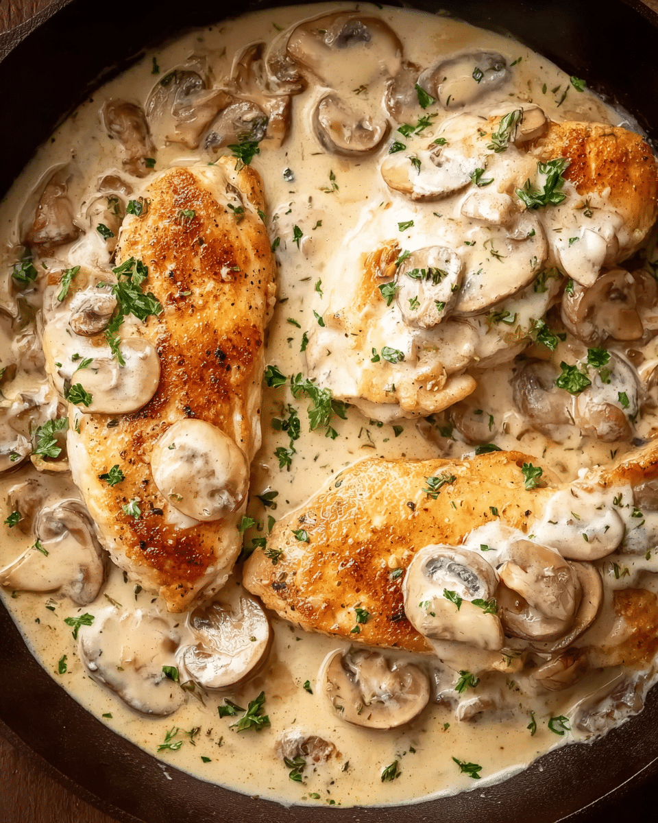 Chicken Breast in Creamy Mushroom Sauce