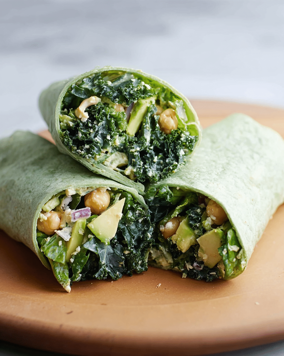 Chopped Kale Caesar Wrap