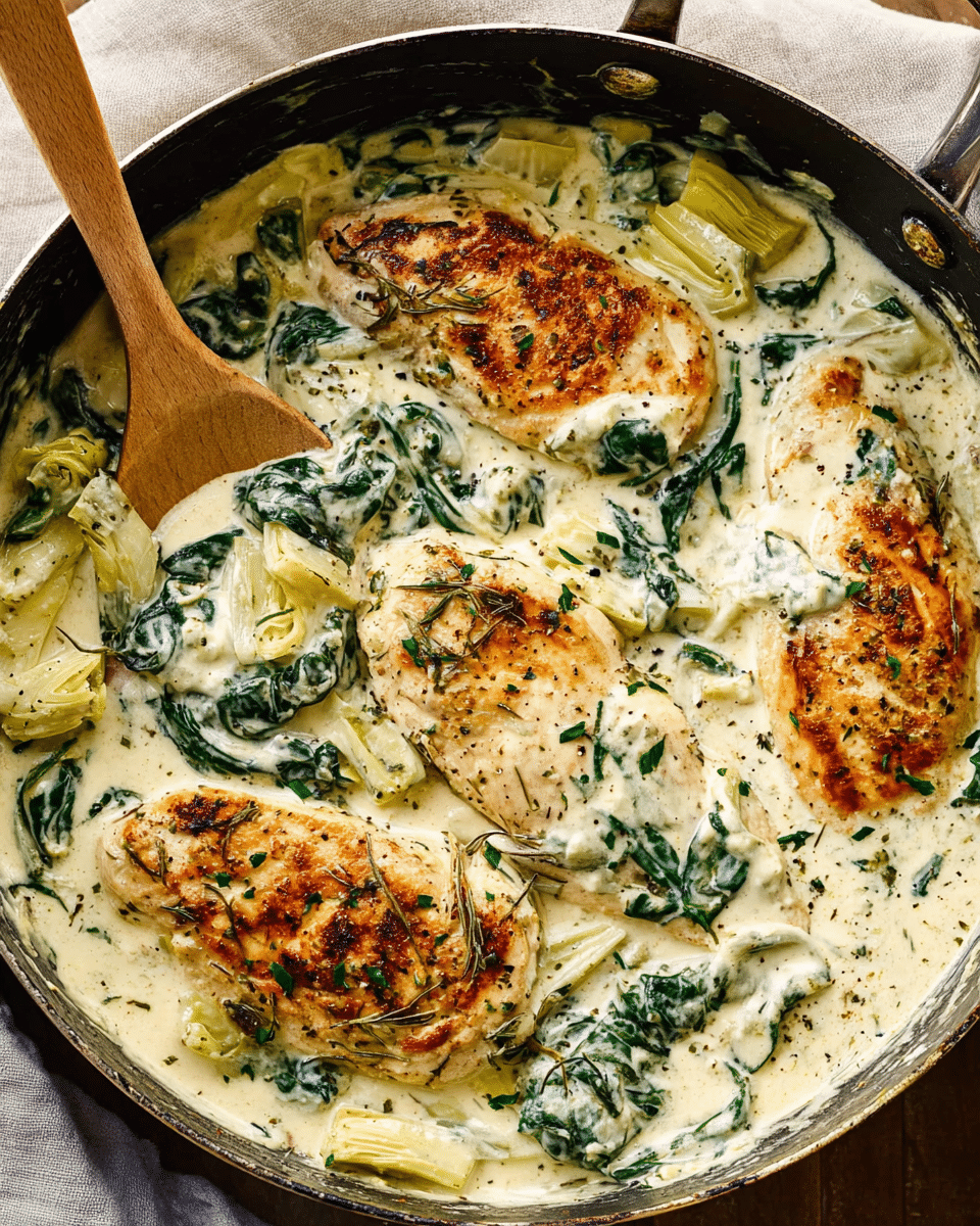 Creamy Spinach Artichoke Chicken