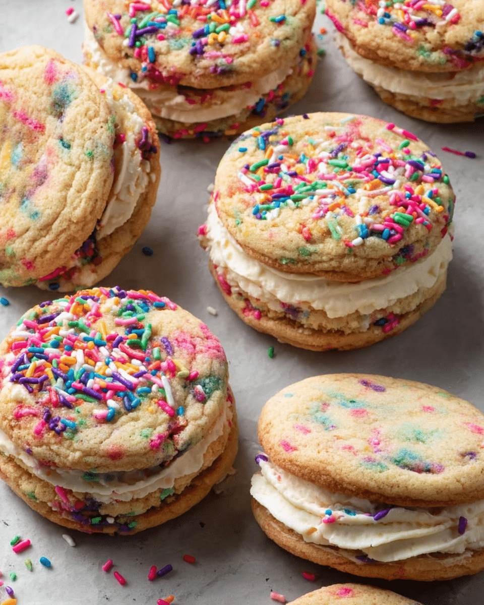 Funfetti Cookie Sandwiches