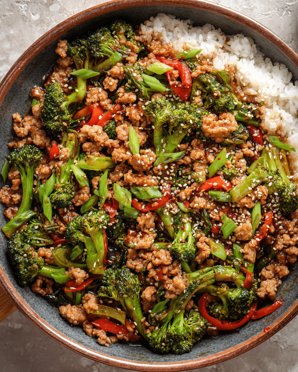 Ground Pork Stir Fry
