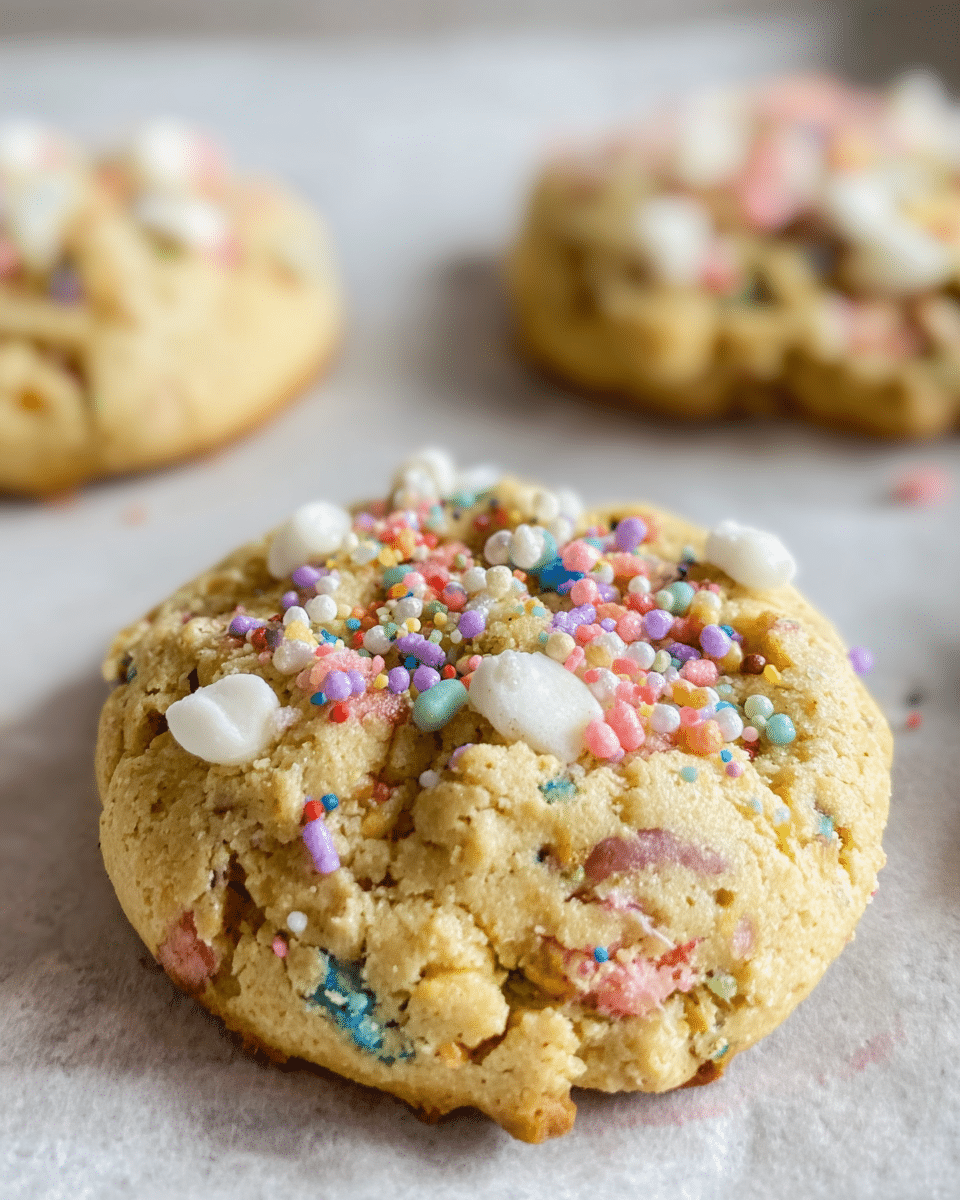 High-Protein Birthday Cake Cookies