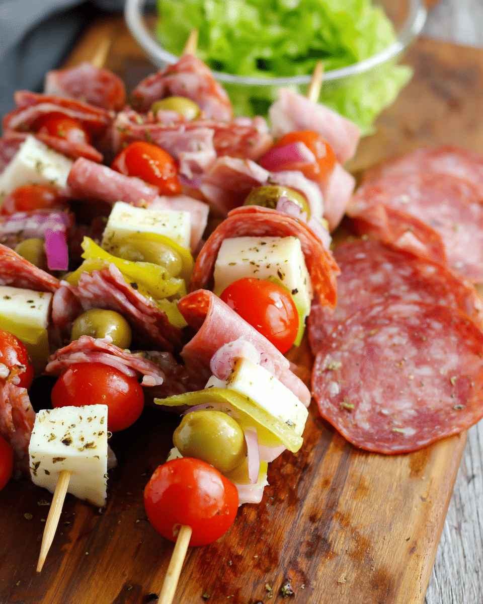 Italian Hoagie Skewers
