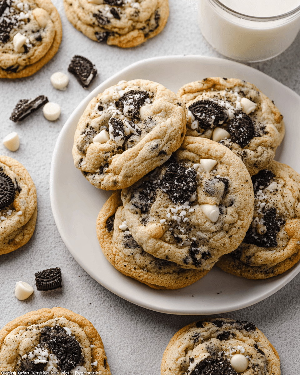 Oreo White Chocolate Chip Cookies