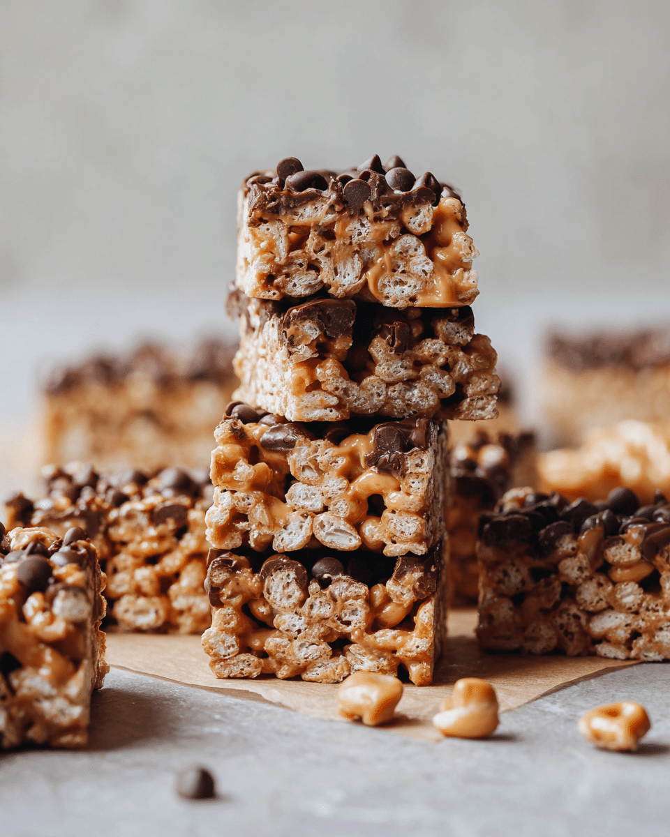 Peanut Butter Cereal Bars