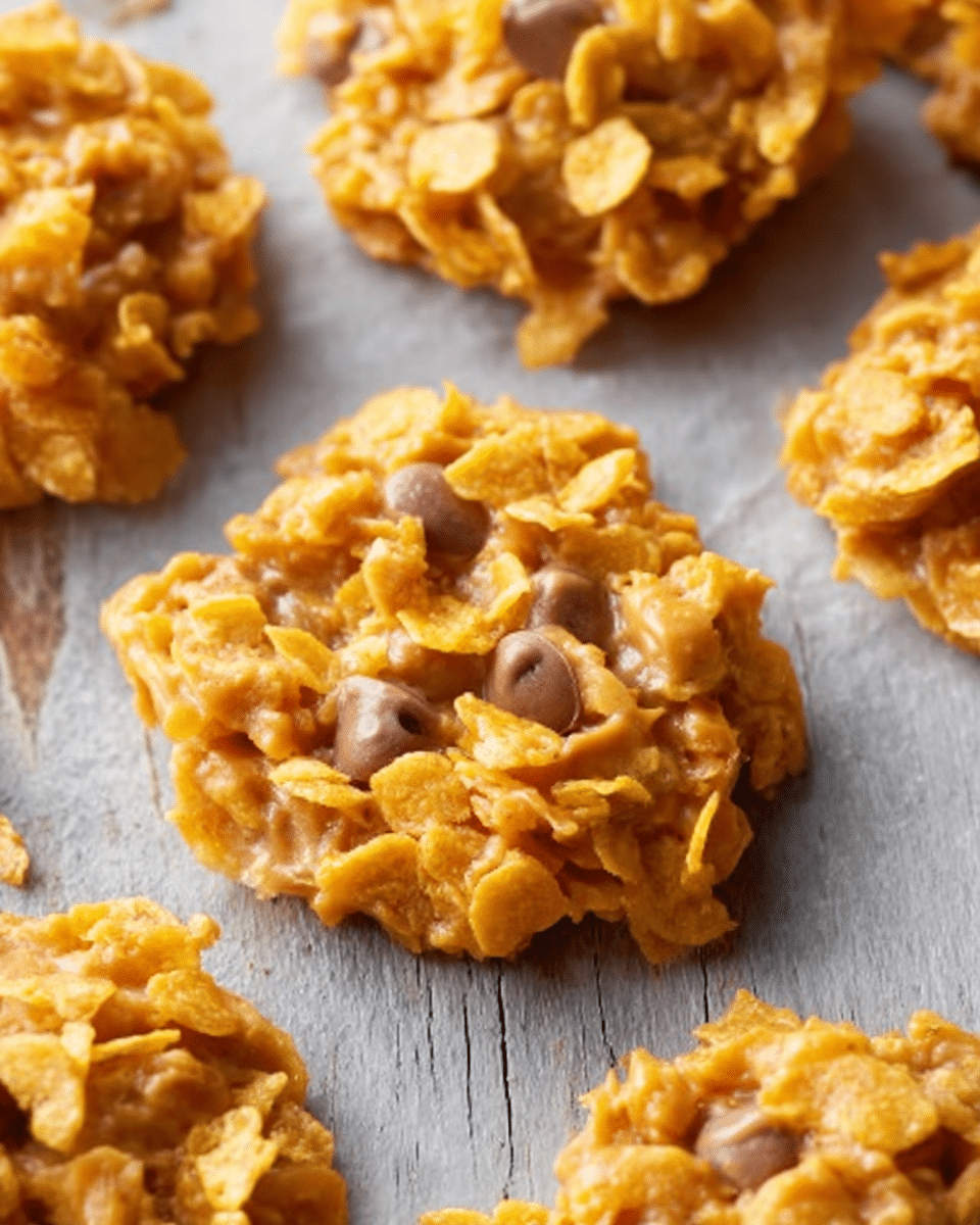 Peanut Butter Cornflake Cookies
