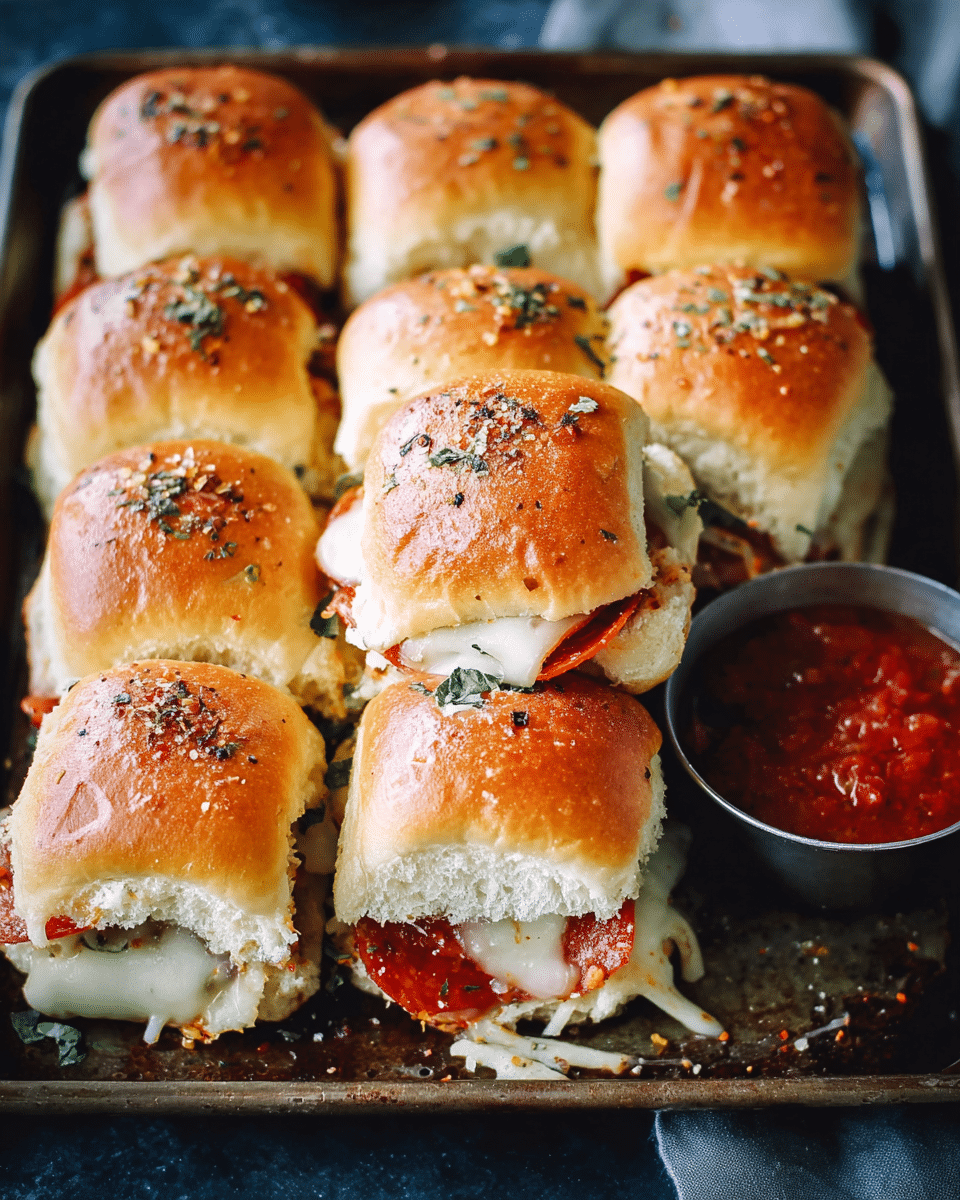Pepperoni Pizza Sliders