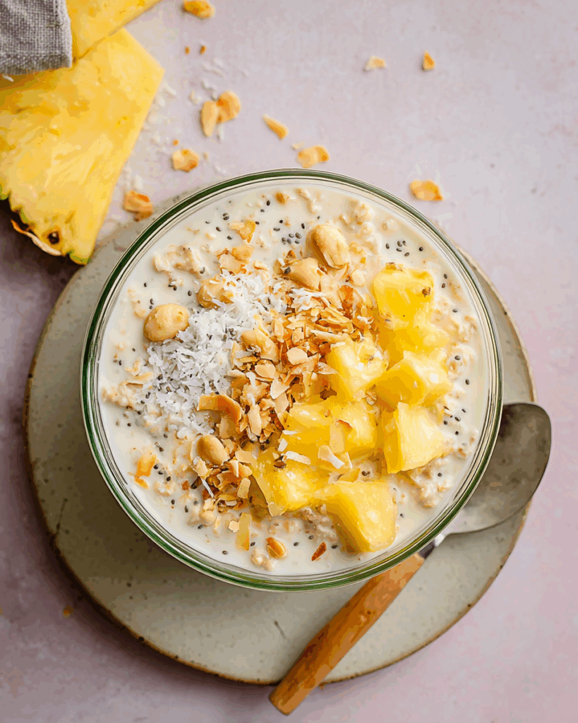 Pineapple Coconut Overnight Oats