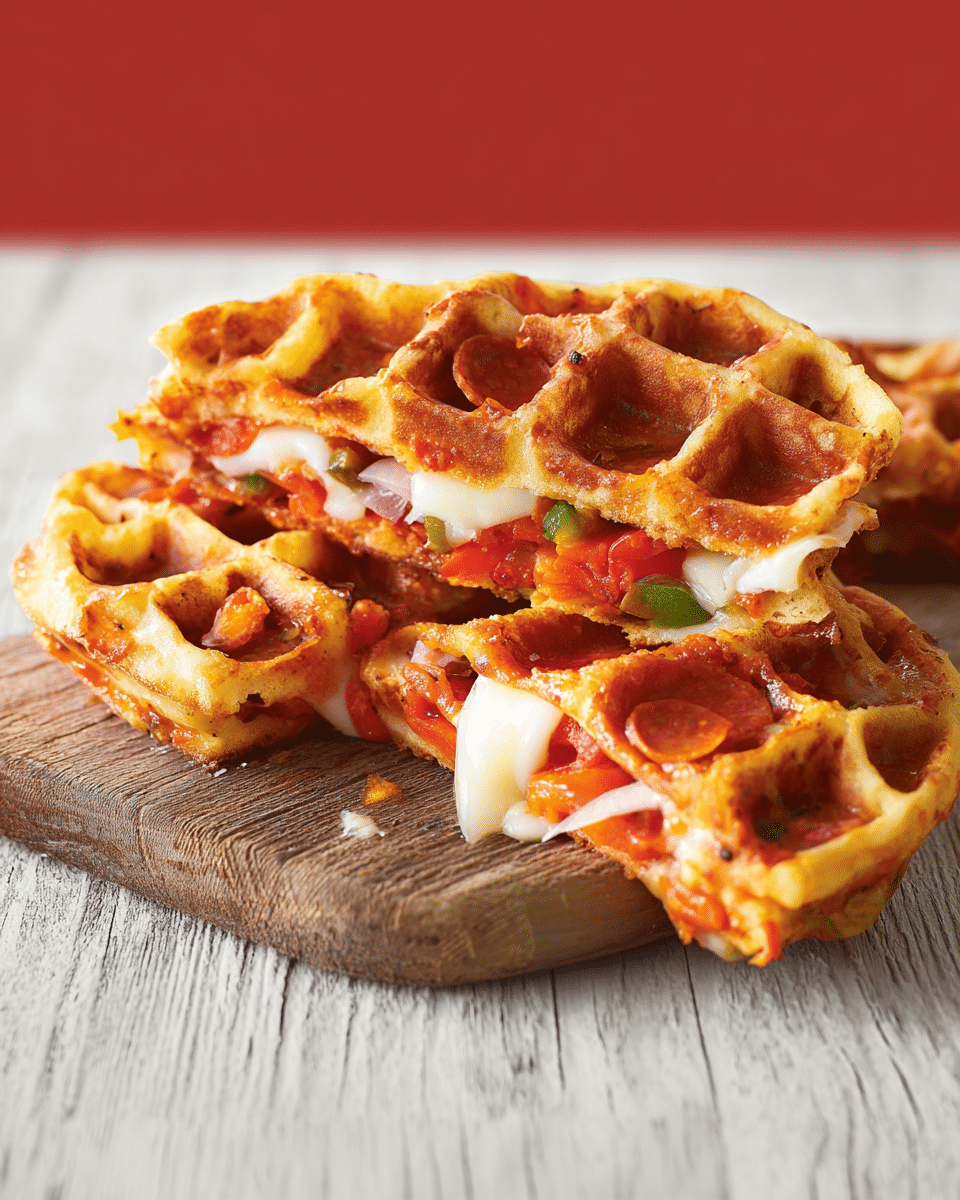 Pizza Pocket Waffles