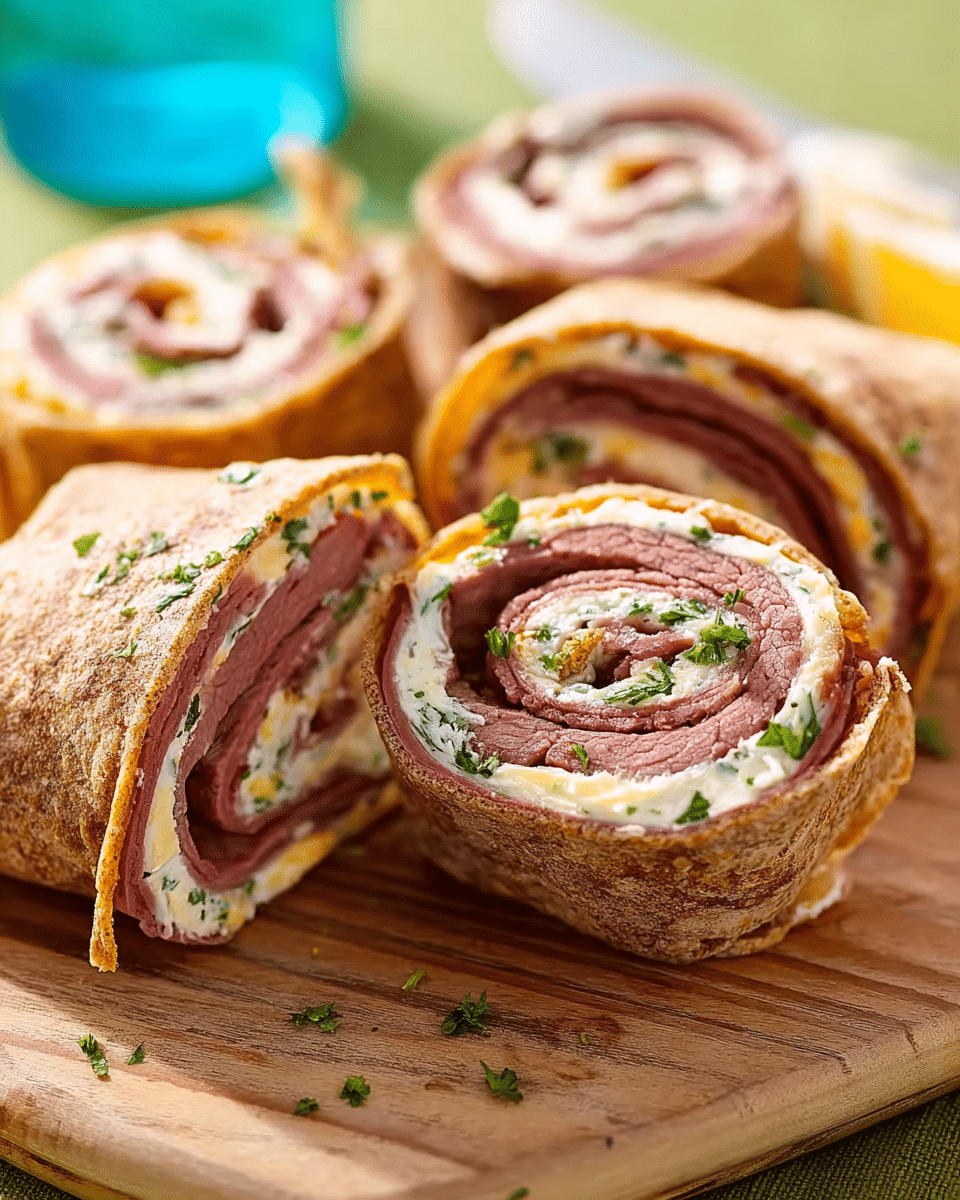 Roast Beef Horseradish Roll-Ups