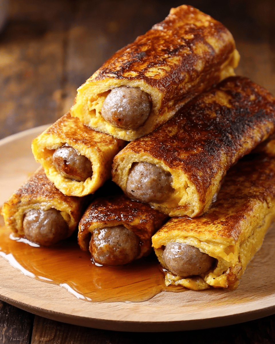 Sausage French Toast Roll-Up