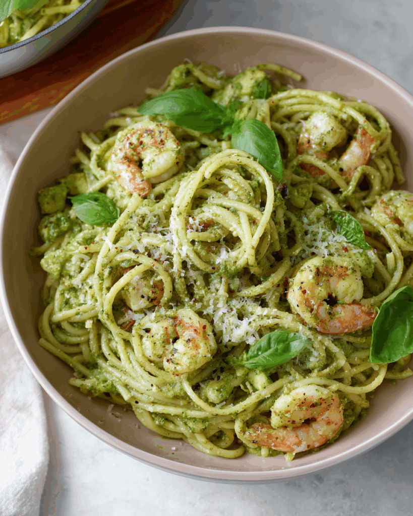 Shrimp Pesto Pasta