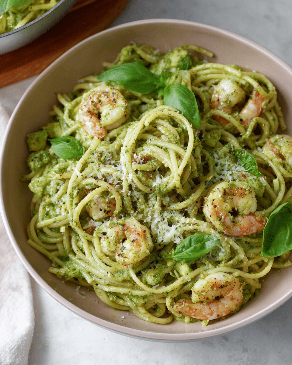 Shrimp Pesto Pasta