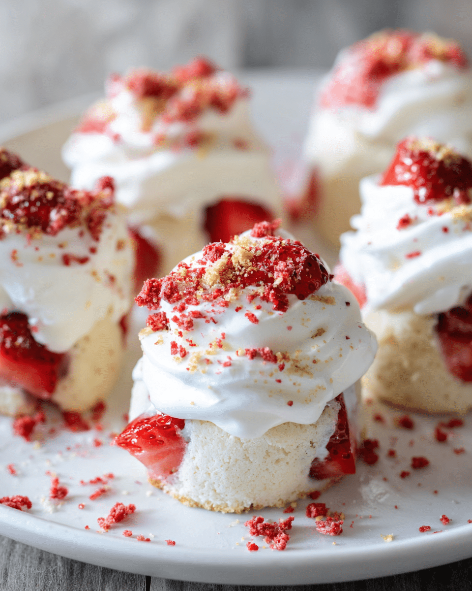 Strawberry Shortcake Bites