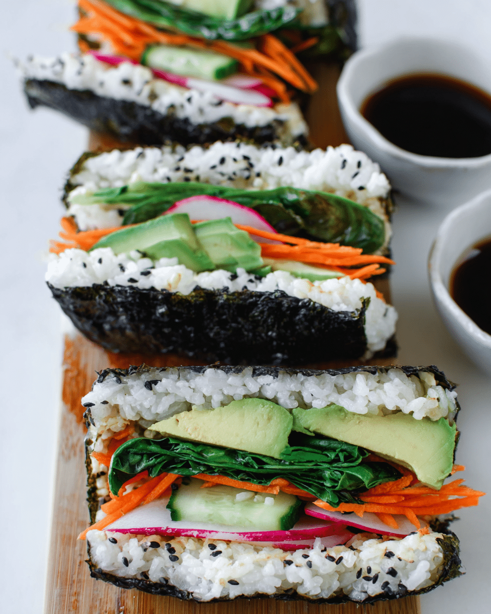 Vegan Sushi Sandwich Onigirazu