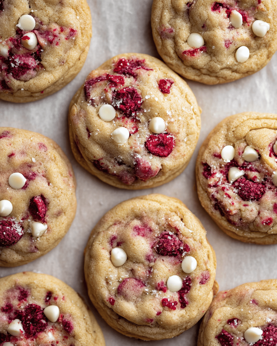 White Chocolate Raspberry Cookies