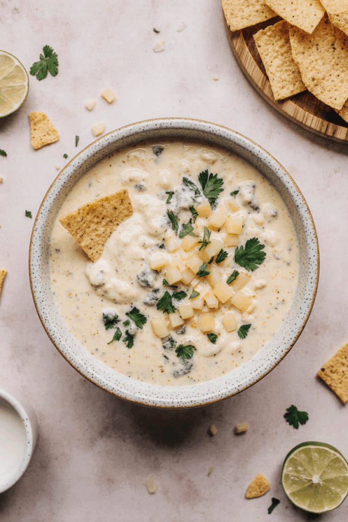Crockpot White Queso Dip