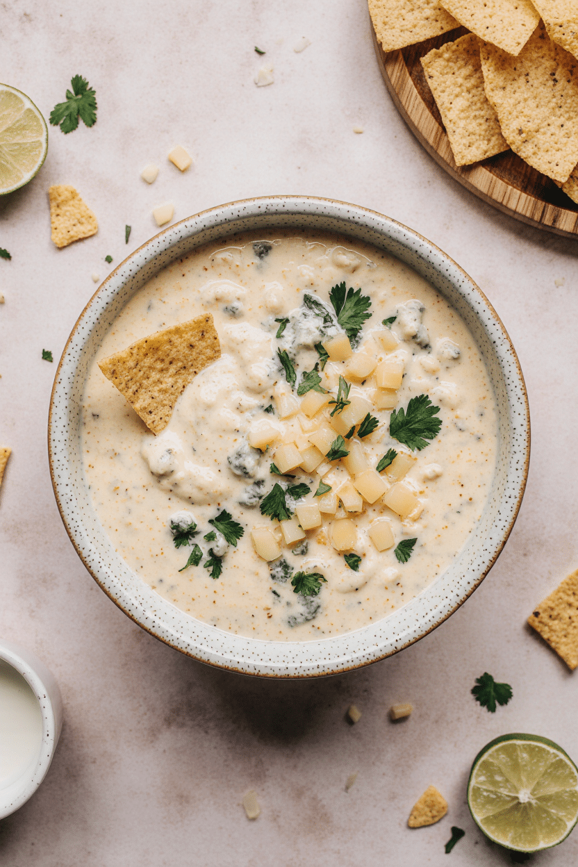 Crockpot White Queso Dip