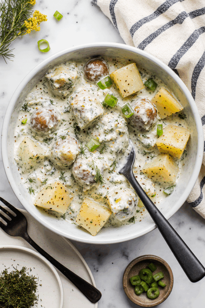 Dill Pickle Potato Salad