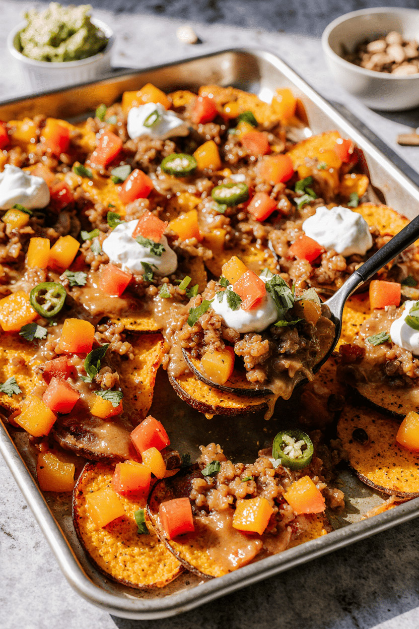 Sweet Potato Nacho Delight