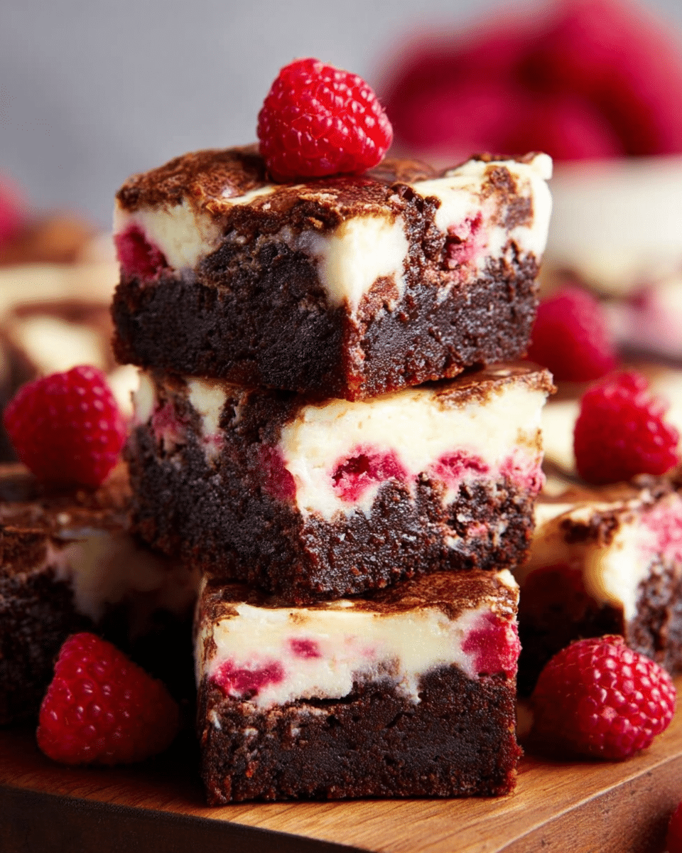 Raspberry Cheesecake Brownies