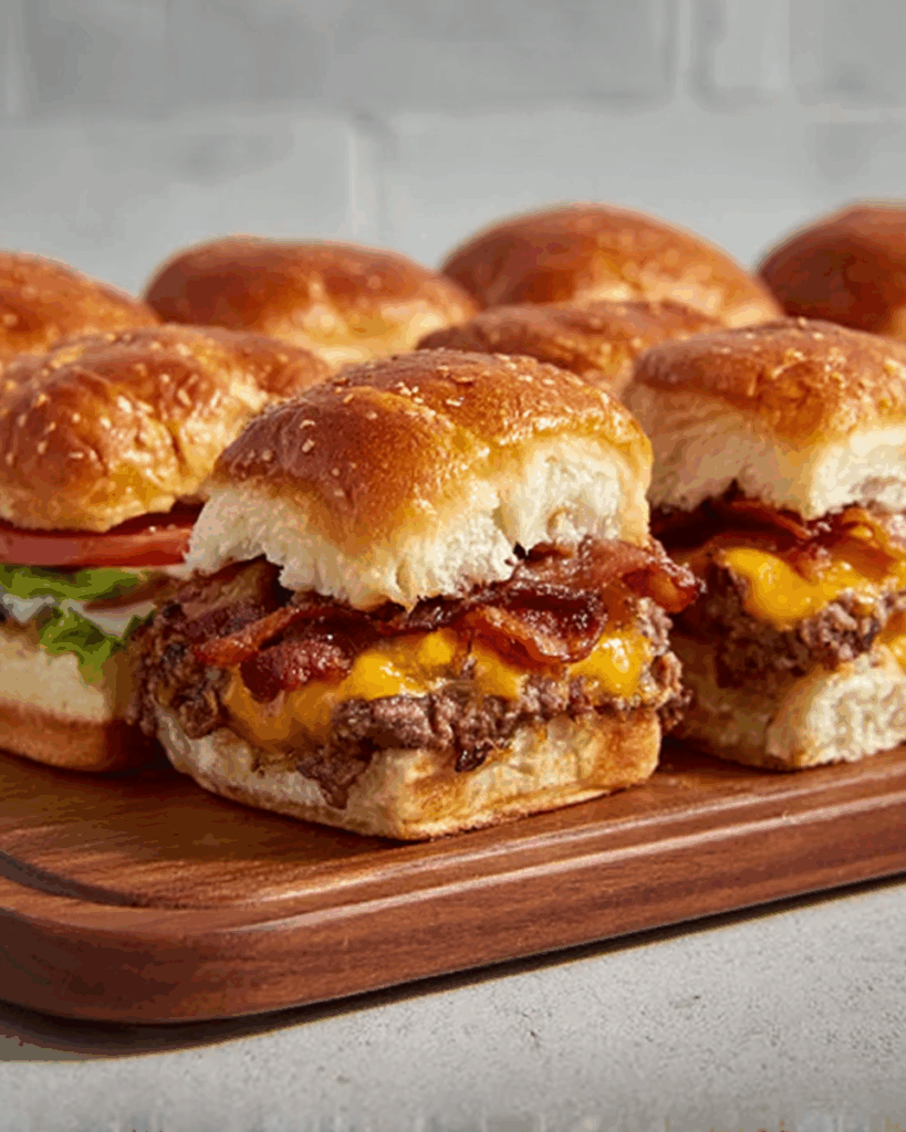 Bacon Cheeseburger Slider Bake