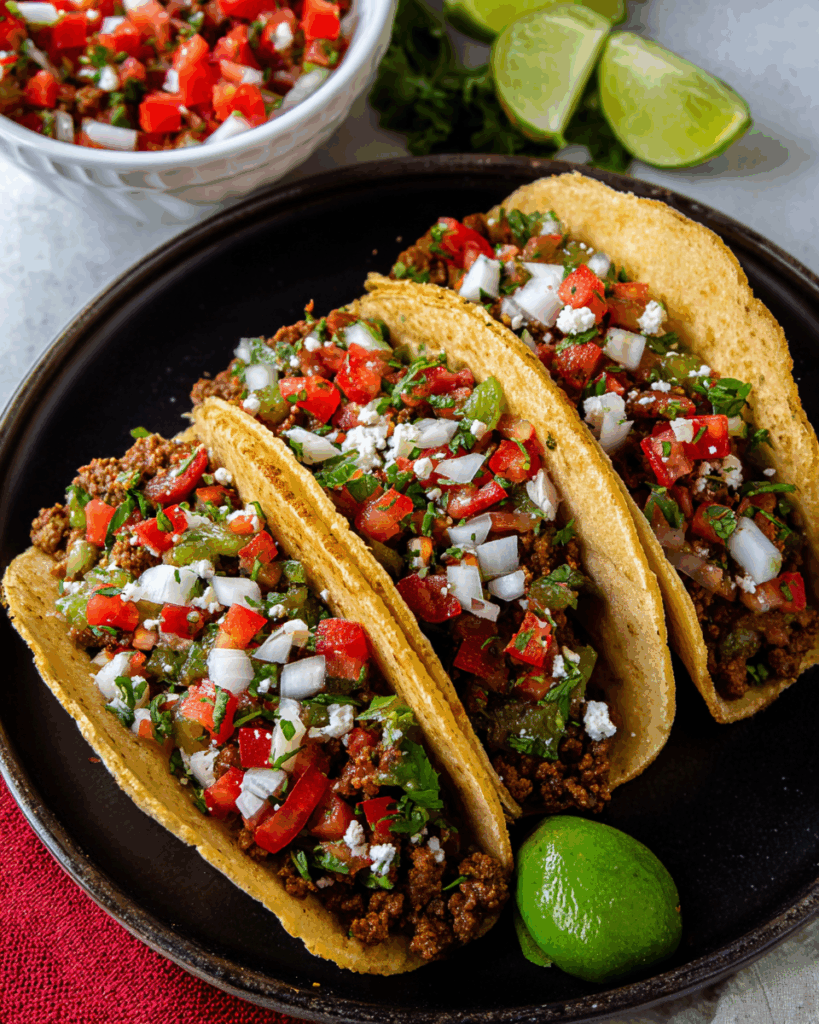 Beef and Chorizo Tacos