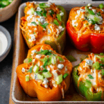 Buffalo Chicken Stuffed Peppers