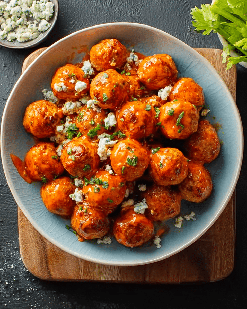 Buffalo Chicken Meatballs