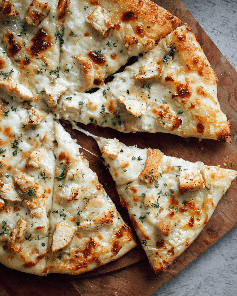 Chicken Alfredo Pizza