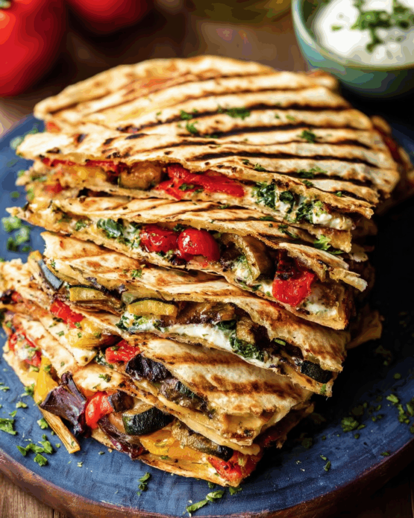 Grilled Vegetable Quesadillas