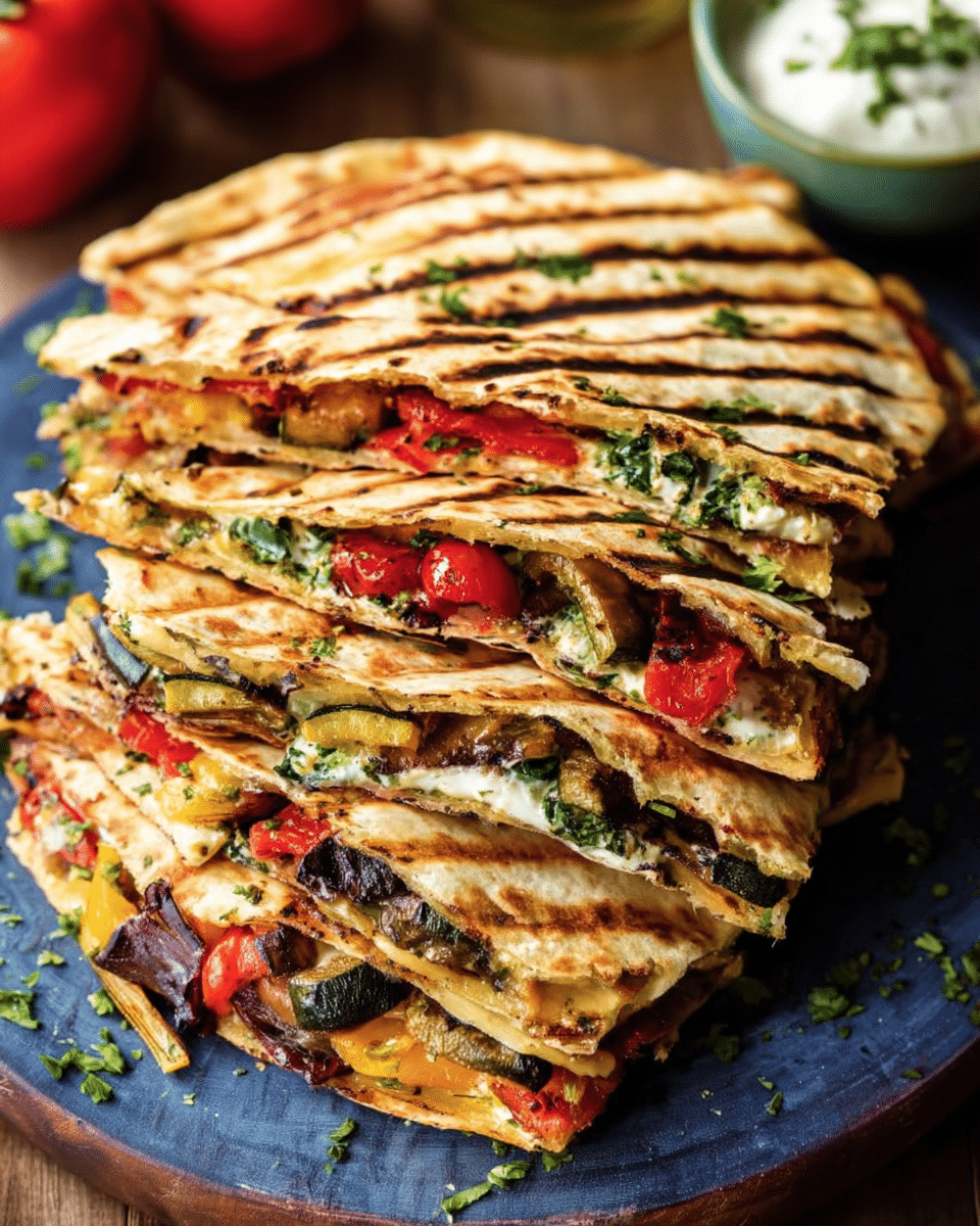 Grilled Vegetable Quesadillas