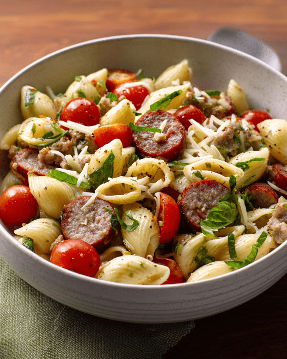 Italian Sausage Pasta Salad