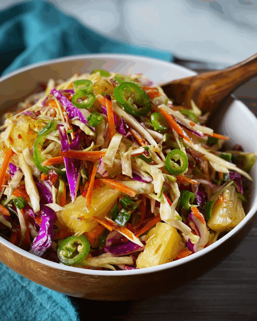 Jalapeno and Pineapple Slaw