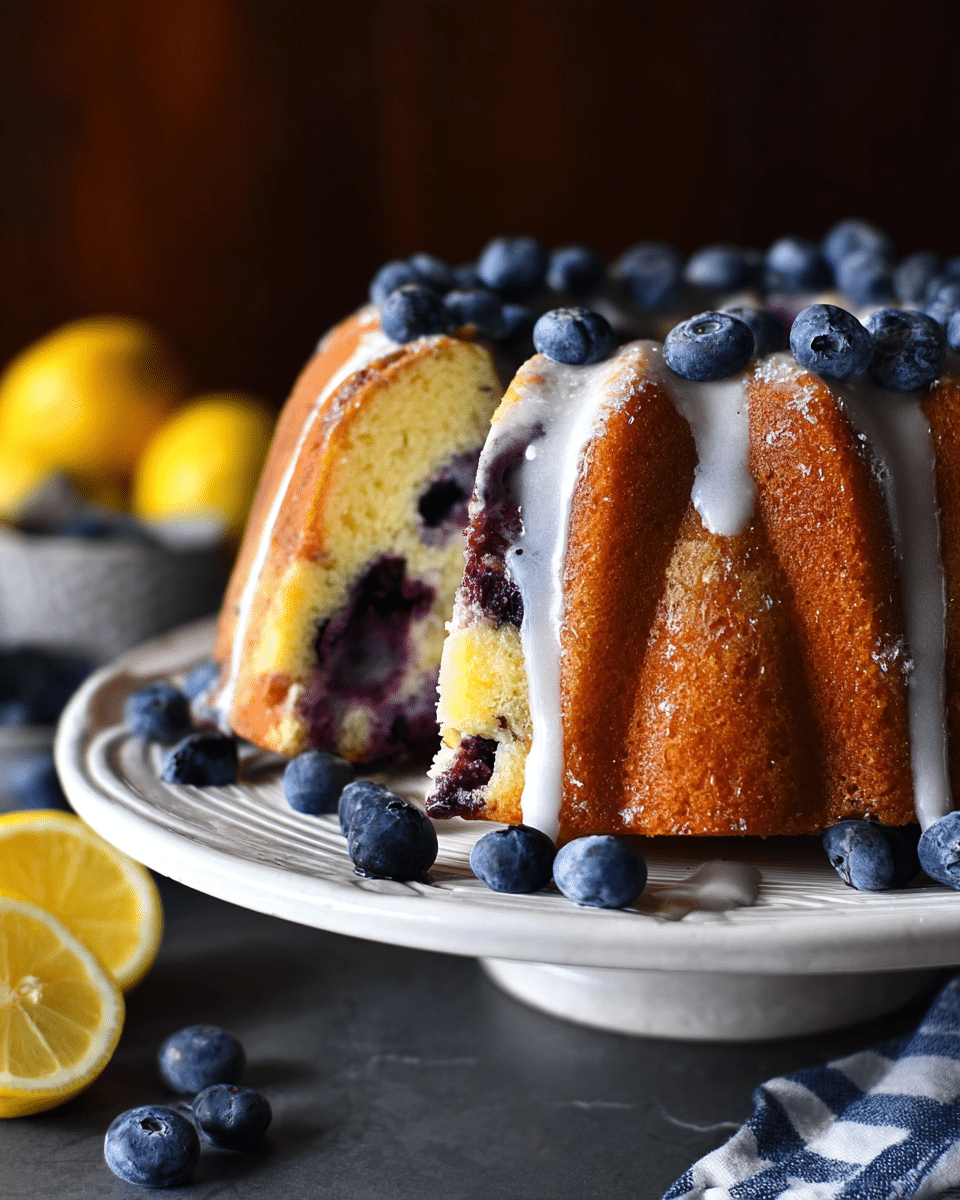 Lemon Blueberry Bundt Cake