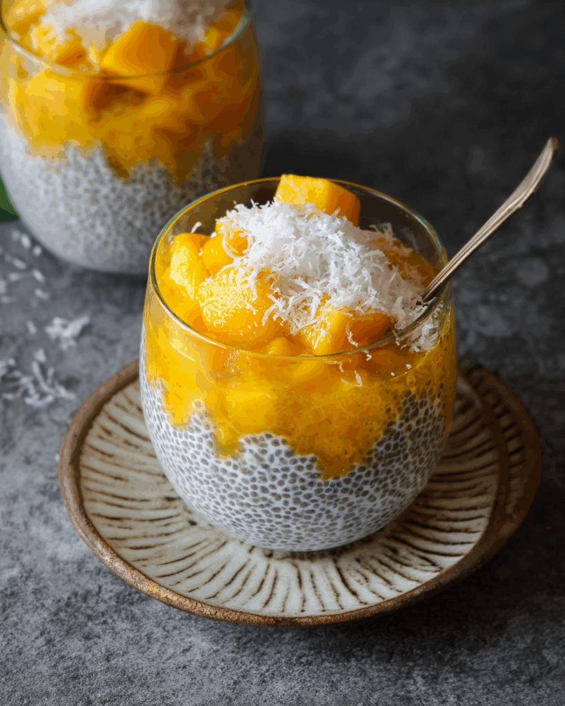 Mango Coconut Chia Pudding