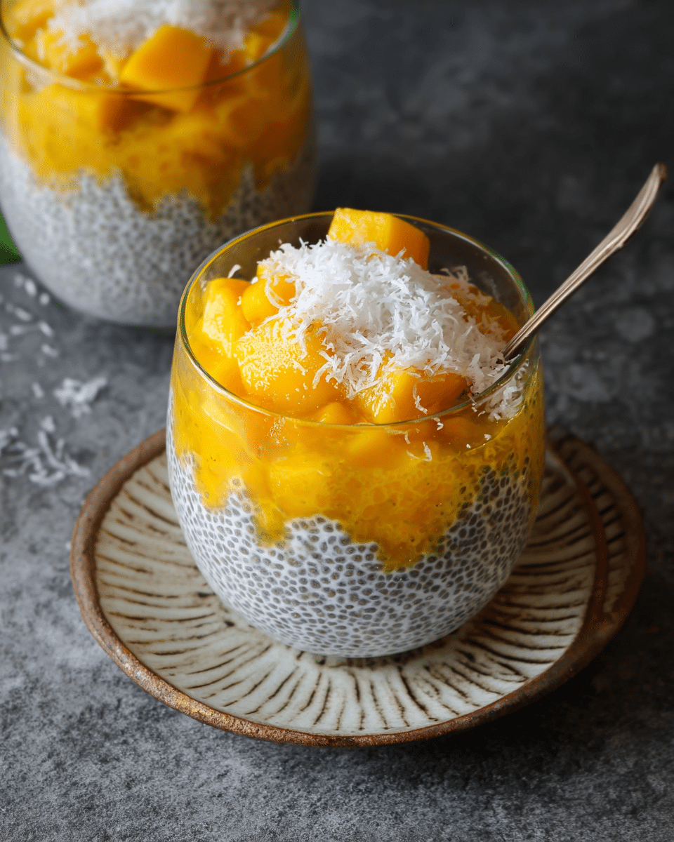 Mango Coconut Chia Pudding