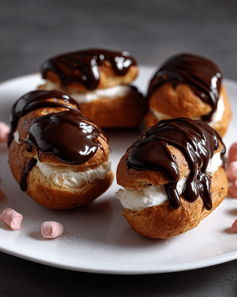 Mini Biscuit Eclairs