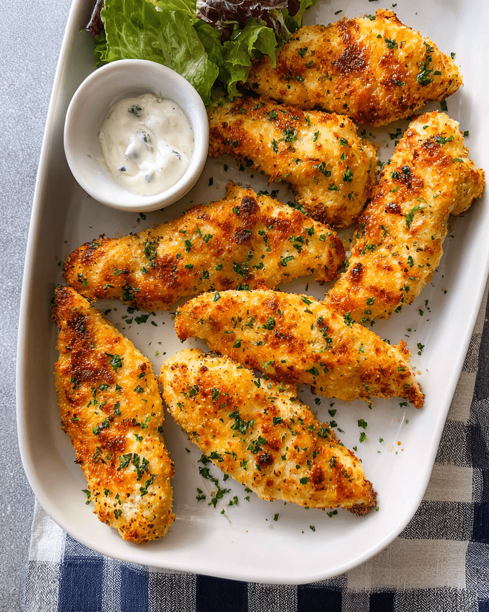 Parmesan Ranch Baked Chicken Tenders