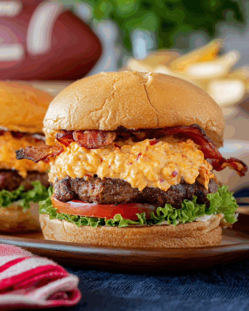 Pimento Cheese Bacon Burger