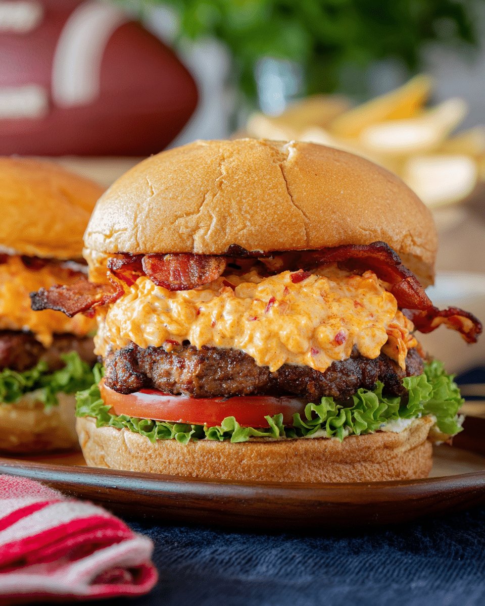 Pimento Cheese Bacon Burger