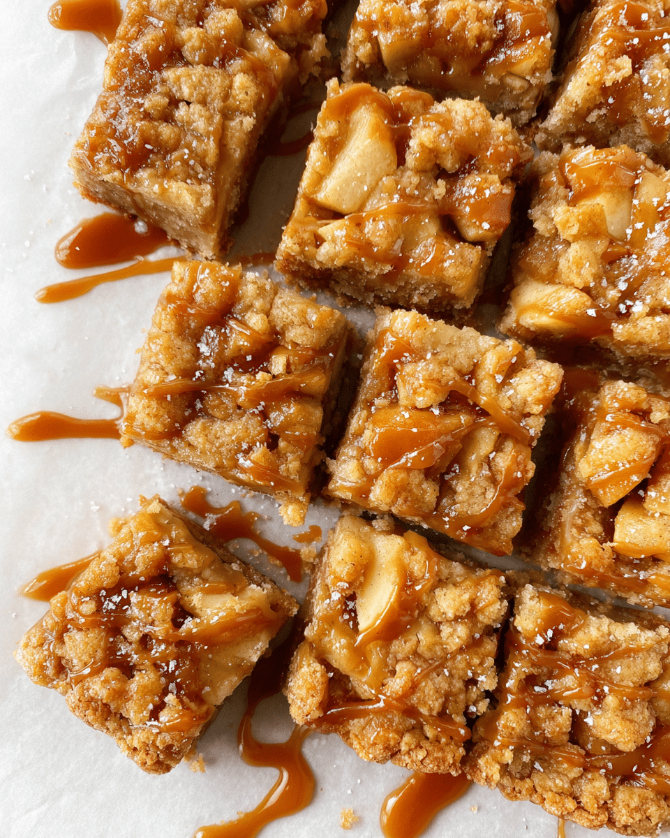 Salted Caramel Apple Pie Bars