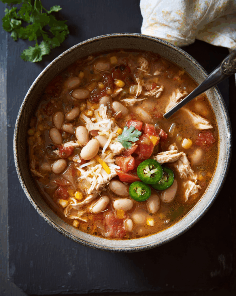 Spicy White Bean Chicken Chili