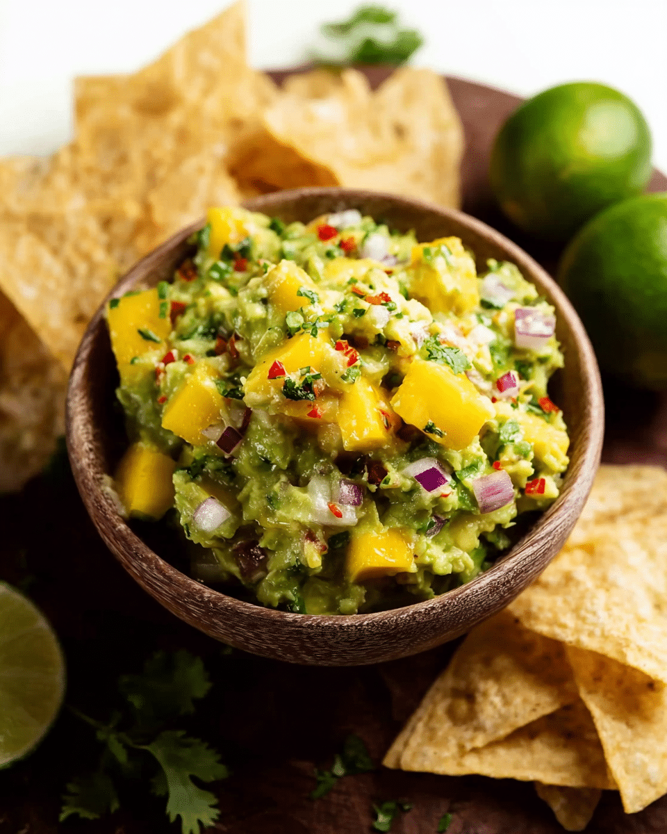 Spicy Mango Guacamole