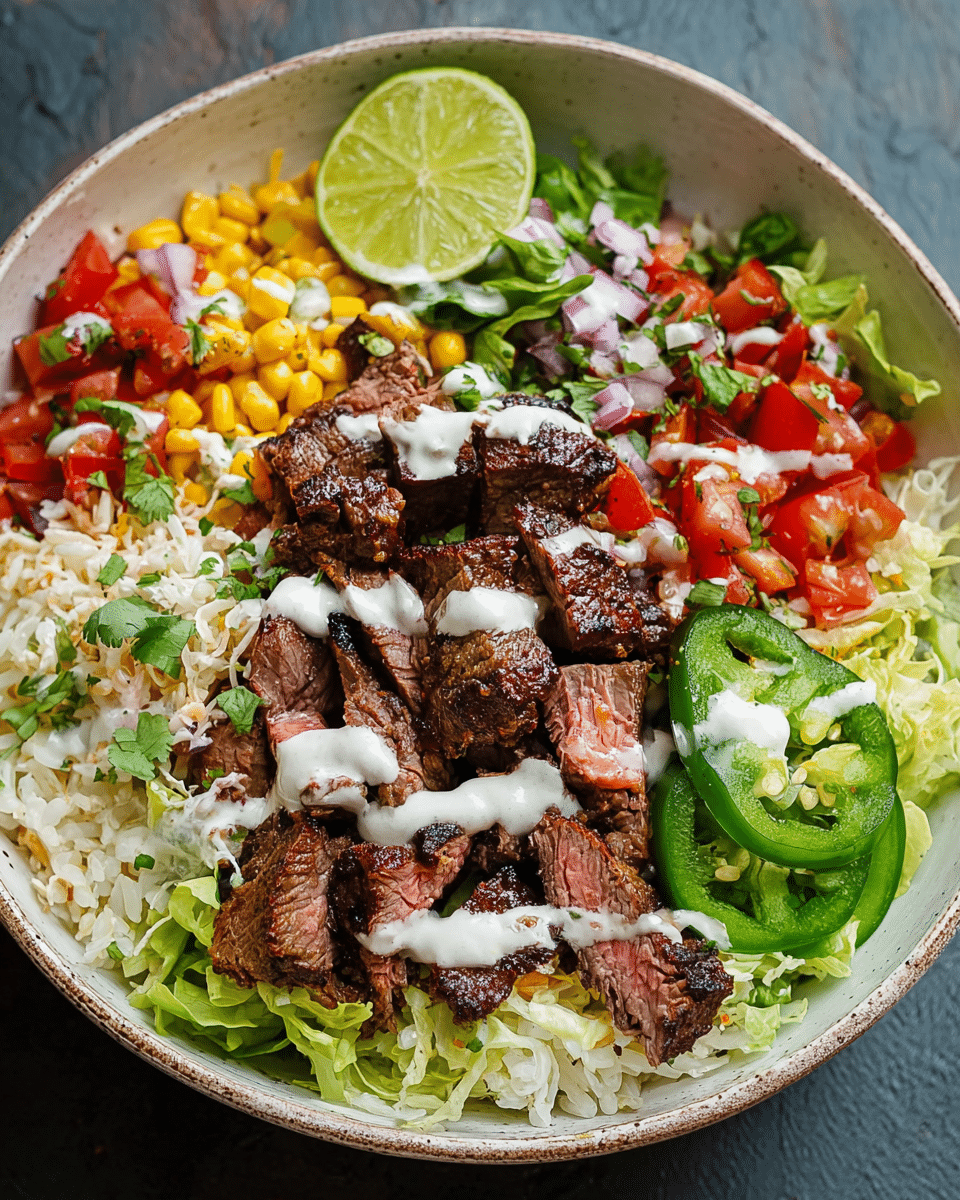 Steak Burrito Bowl (Chipotle Copycat)