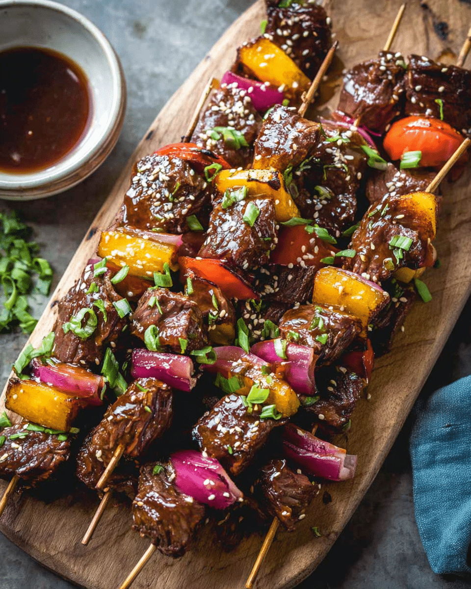 Teriyaki Beef Skewers