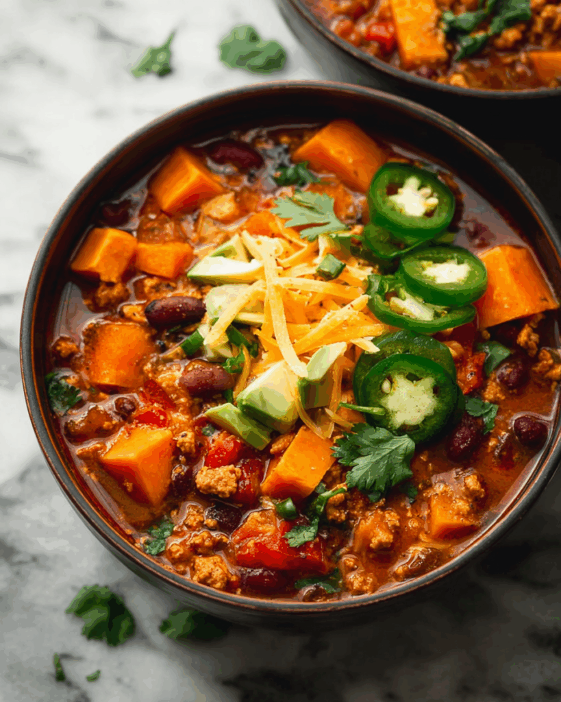 Turkey Sweet Potato Chili